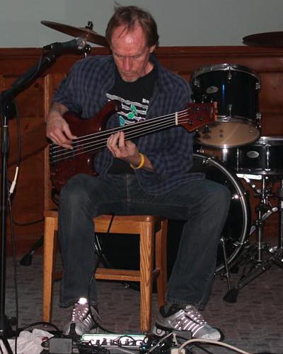 A solo bass set at the Wolverine Grille in North Conway. 2013